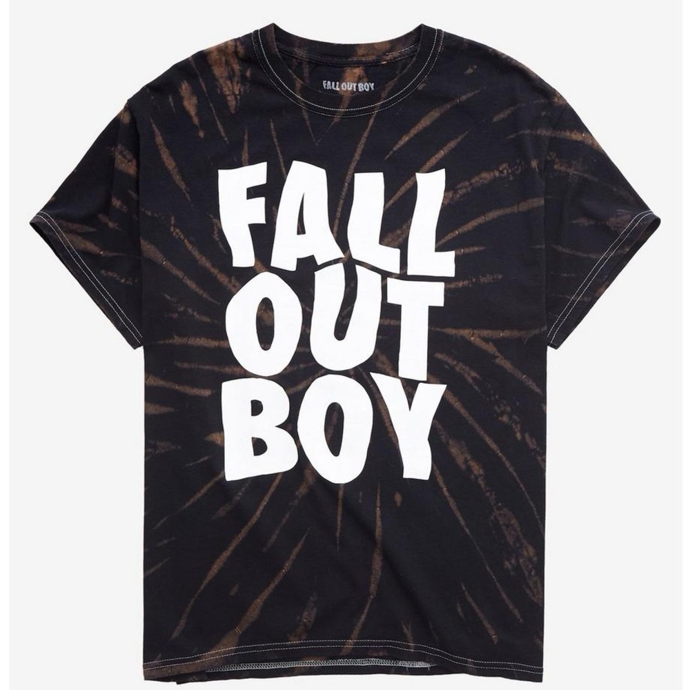 Fall Out Boy band tie-dye T-shirt large